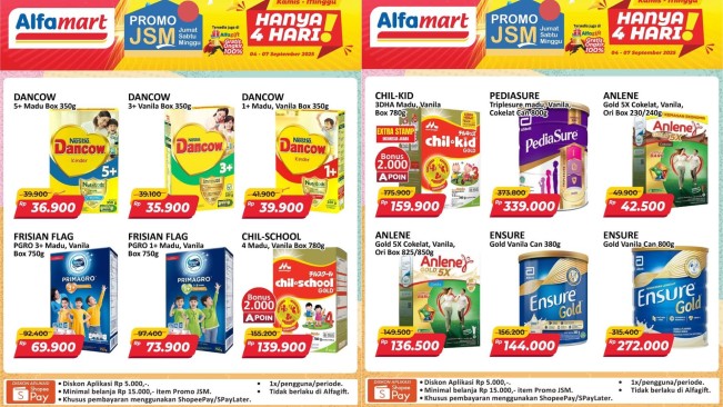 Promo JSM Alfamart 4-7 September 2025 (instagram)